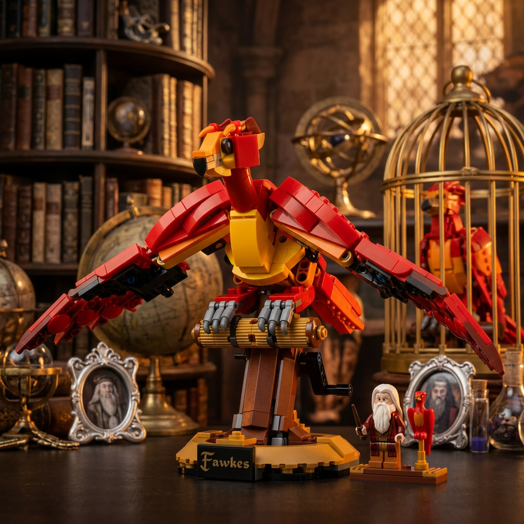 Fawkes - A Fénix de Dumbledore (597 peças)