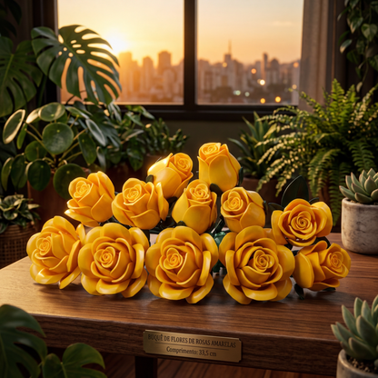Buquê Raios de Sol Dourado (496 peças)