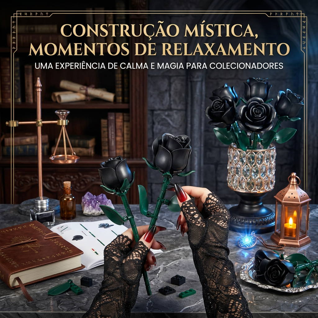 Buquê de Rosas Negras (784 peças)