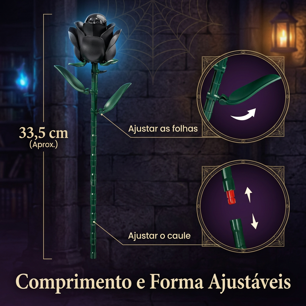 Buquê de Rosas Negras (784 peças)