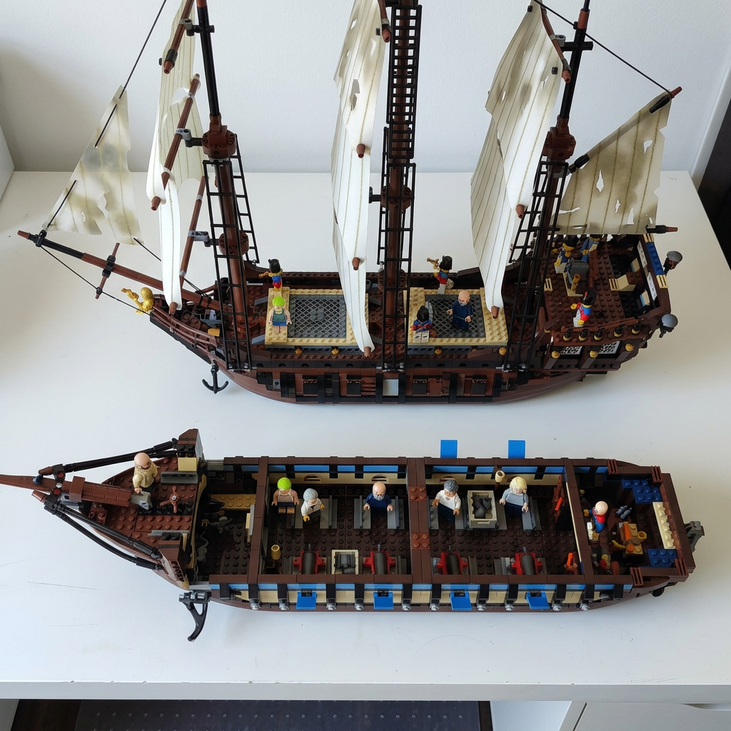 Navio Imperial do Caribe (1664 peças)