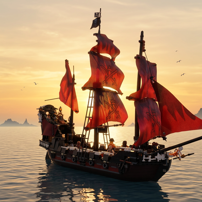 Piratas do Caribe - Vingança da Rainha Ana (1097 peças)