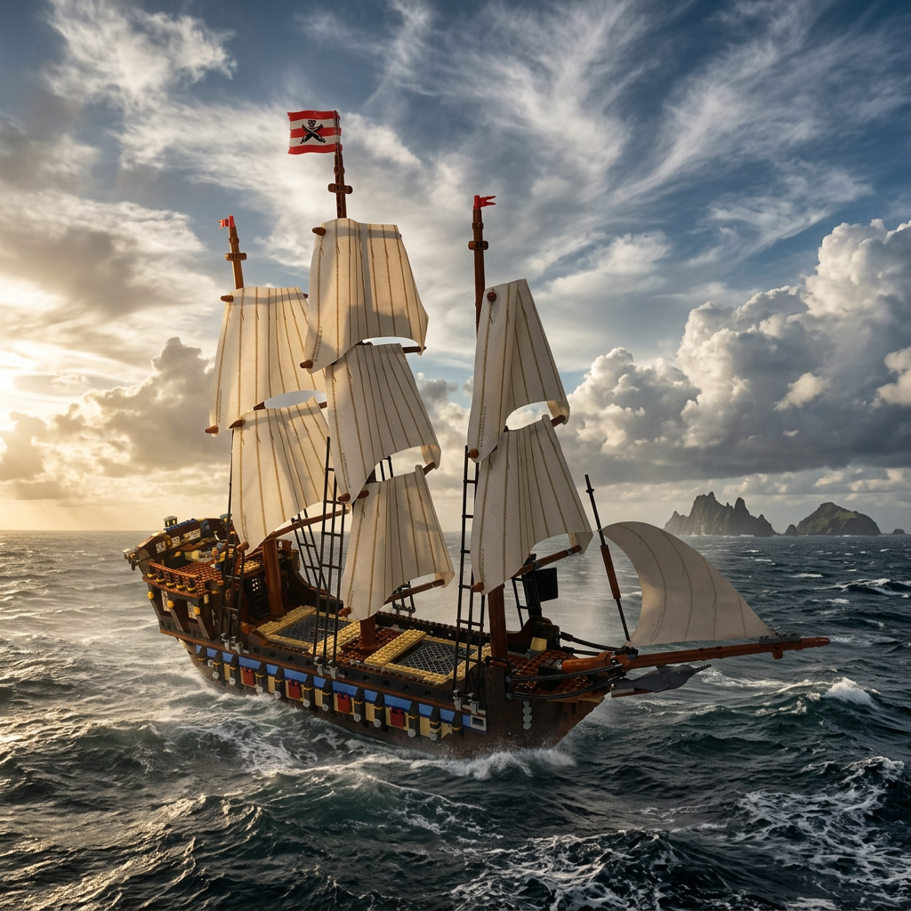 Navio Imperial do Caribe (1664 peças)