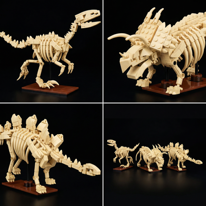 Dinossauros - Esqueletos 3 em 1 (825 peças)