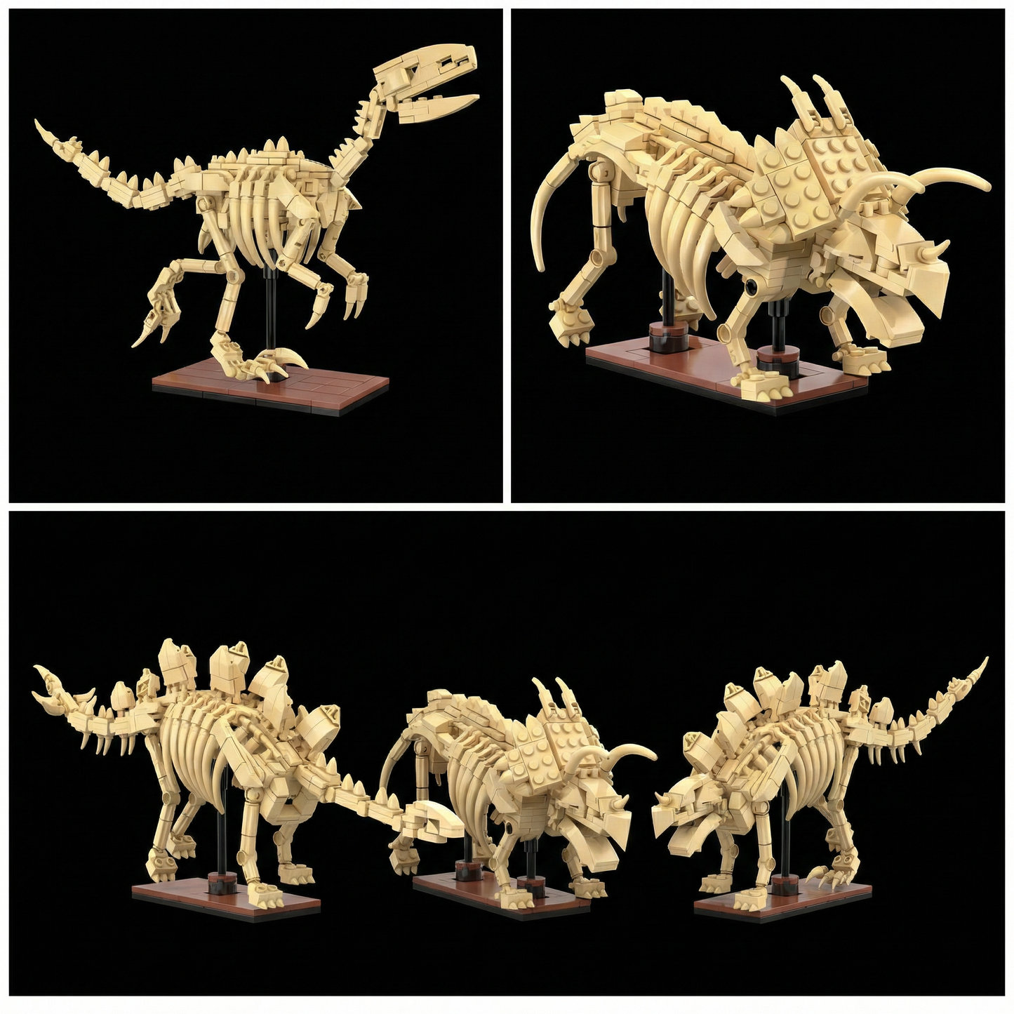 Dinossauros - Esqueletos 3 em 1 (825 peças)