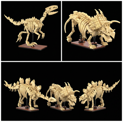 Dinossauros - Esqueletos 3 em 1 (825 peças)