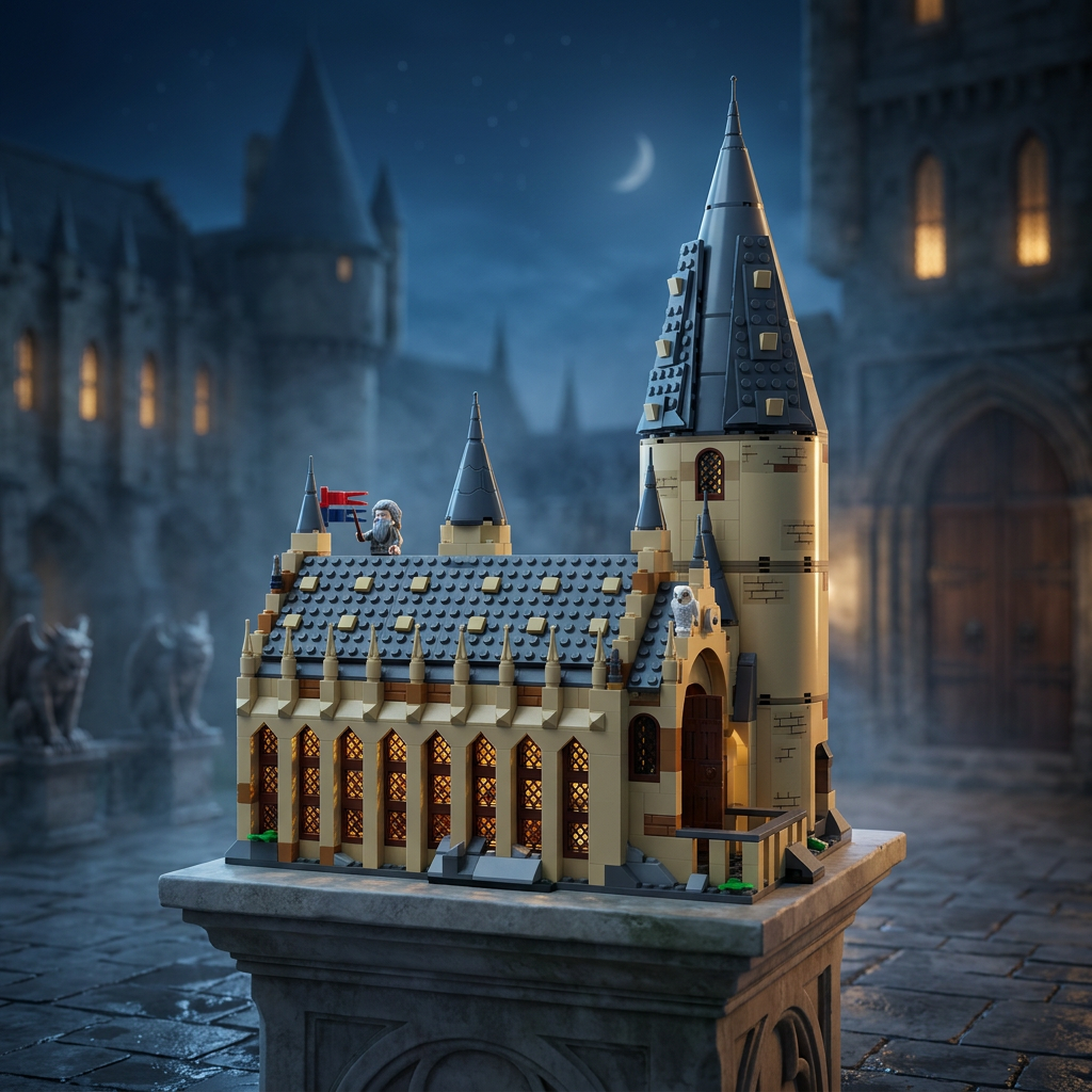O Grande Salão de Hogwarts (878 peças)