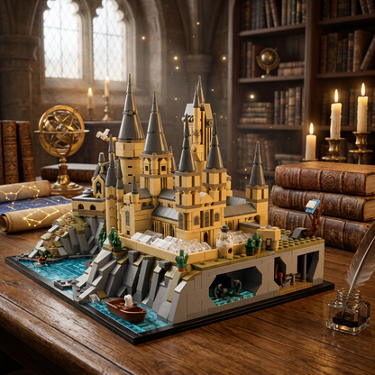 O Castelo e os Campos de Hogwarts (2660 peças)