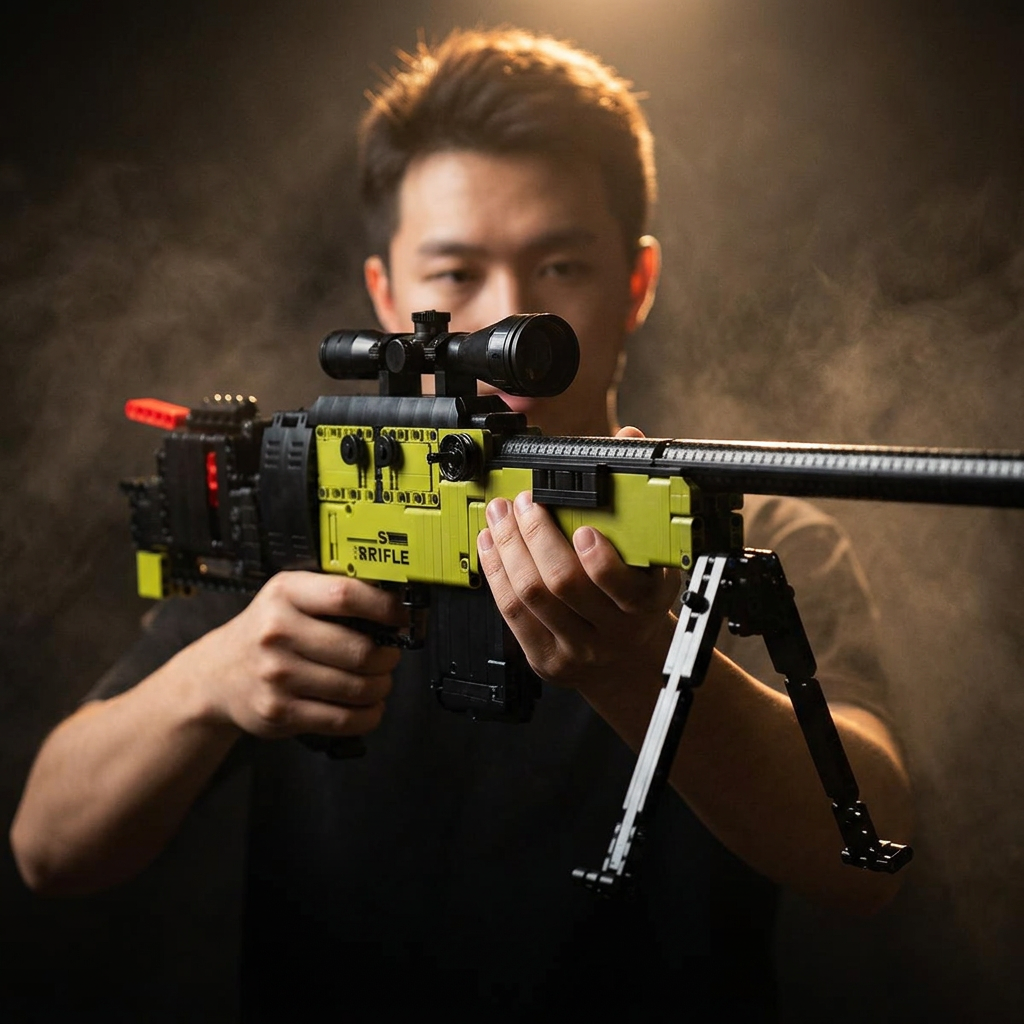 Franco-Atirador Ártico: AWM L96 (1628 peças)