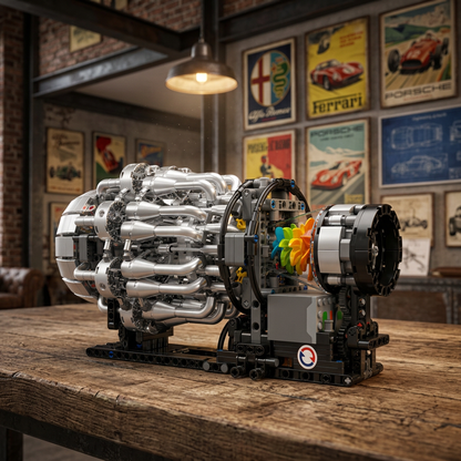 Motor Turbojato Mecânico (1214 peças)