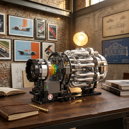 Motor Turbojato Mecânico (1214 peças)
