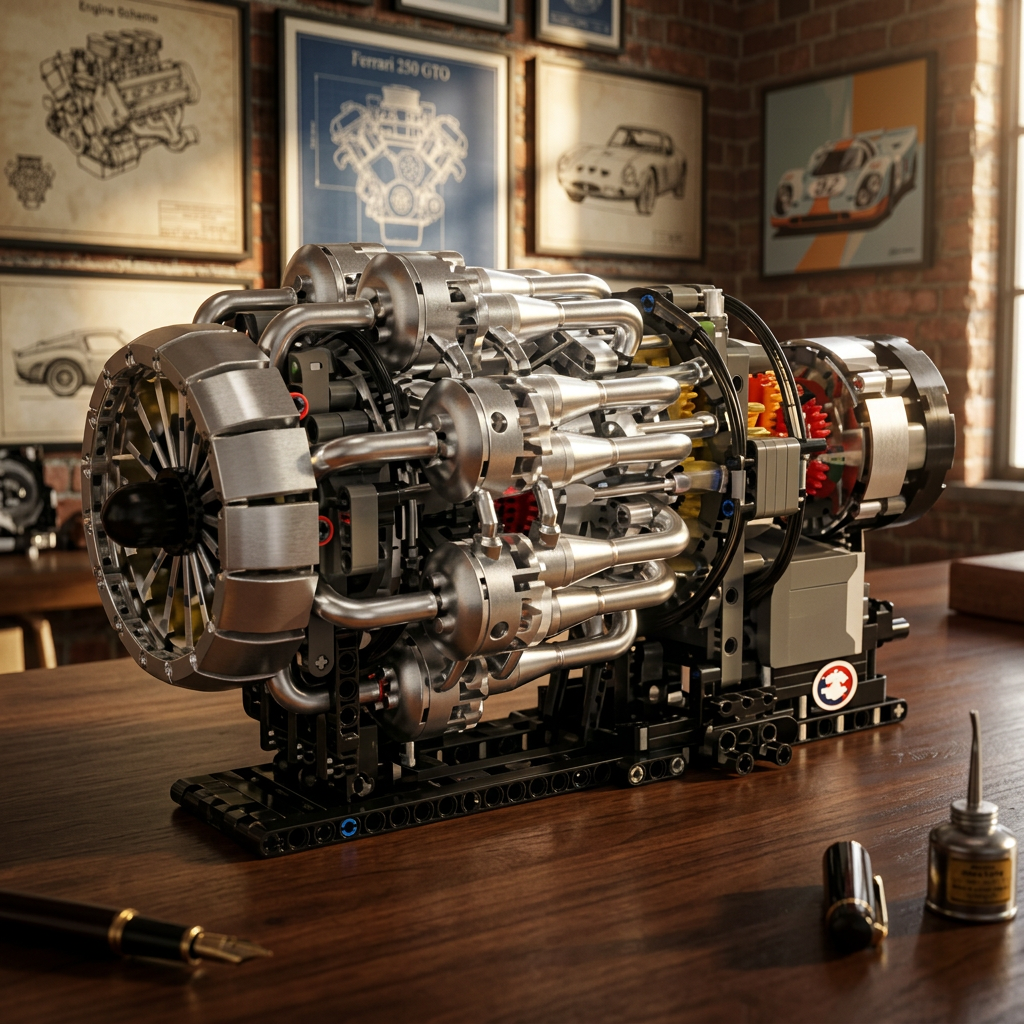 Motor Turbojato Mecânico (1214 peças)