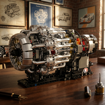 Motor Turbojato Mecânico (1214 peças)