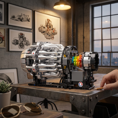 Motor Turbojato Mecânico (1214 peças)
