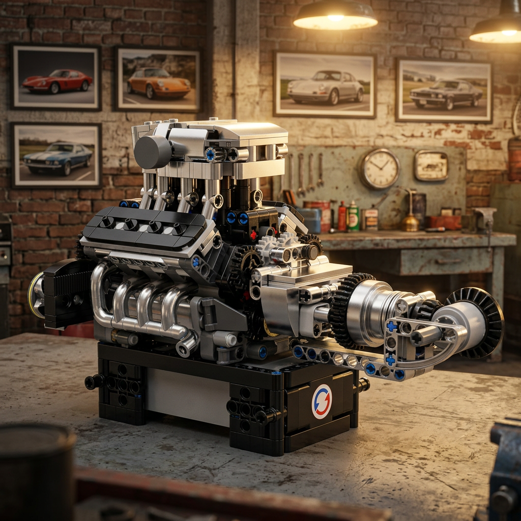 Motor V8 Turbinado (737 peças)