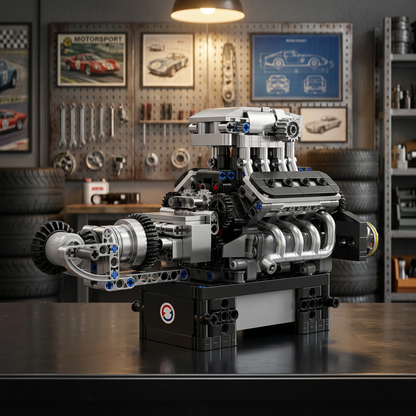 Motor V8 Turbinado (737 peças)
