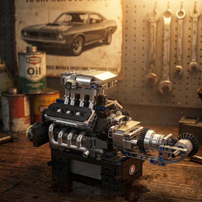 Motor V8 Turbinado (737 peças)