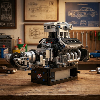 Motor V8 Turbinado (737 peças)