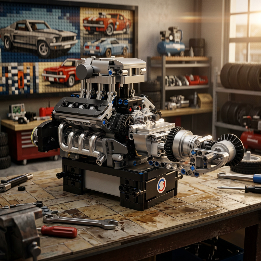 Motor V8 Turbinado (737 peças)