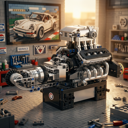 Motor V8 Turbinado (737 peças)