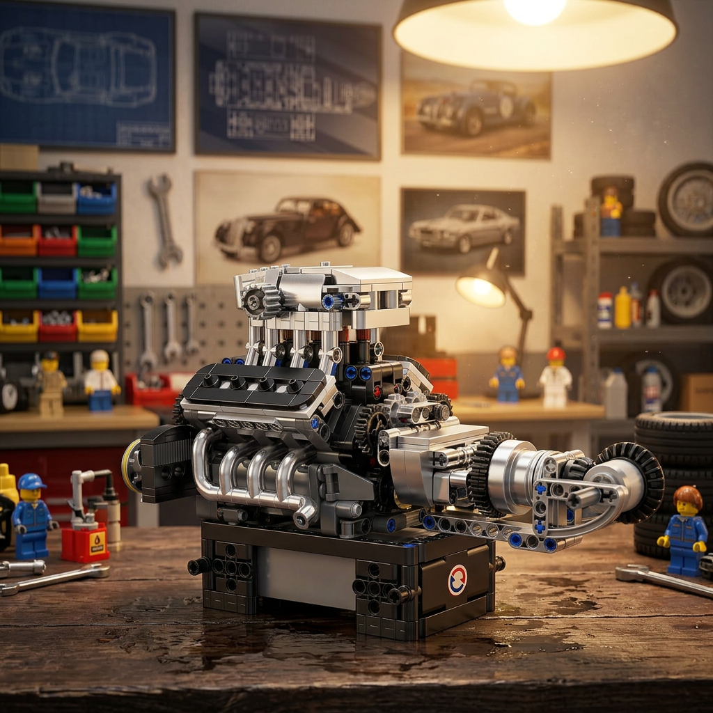 Motor V8 Turbinado (737 peças)
