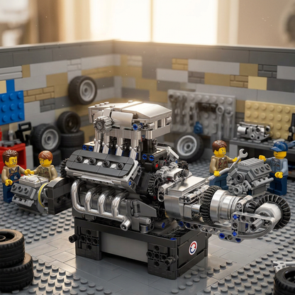 Motor V8 Turbinado (737 peças)