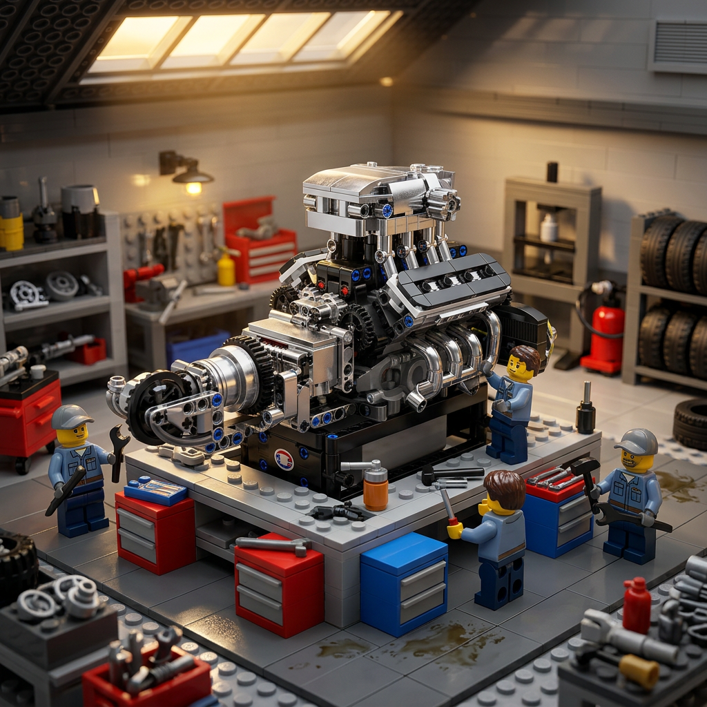 Motor V8 Turbinado (737 peças)