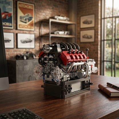 Motor com Transmissão V8 (787 peças)