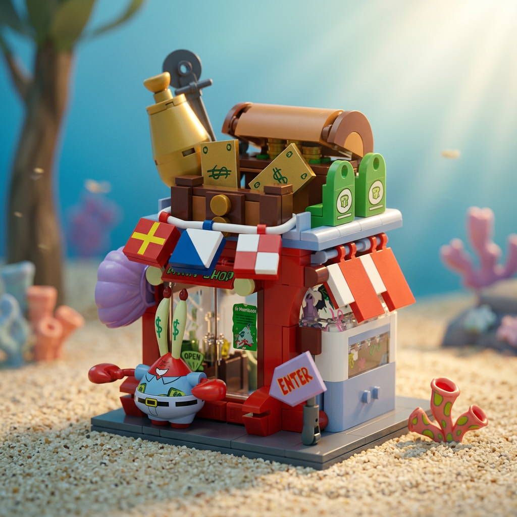 Bob Esponja - Nadando no Dinheiro (353 peças)