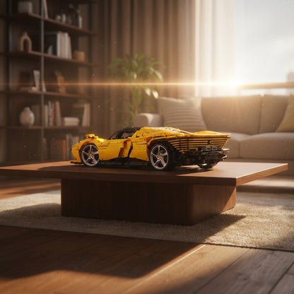 Ferrari Daytona SP3 Amarela (3778 peças)