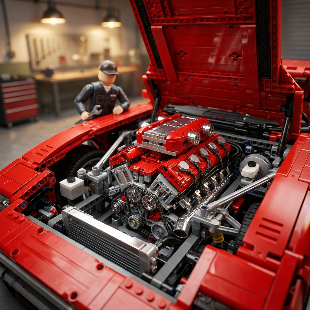 Motor V12 Supercar Italiano (3.472 peças)