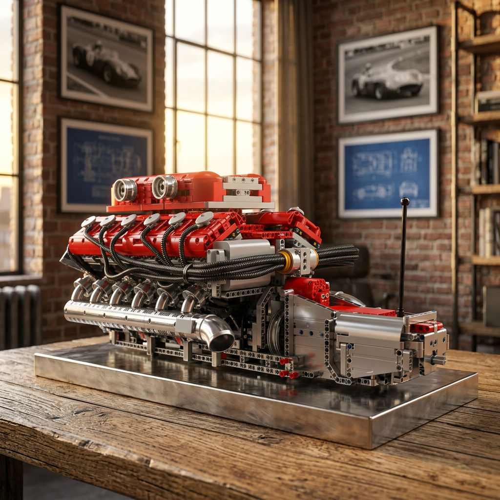 Motor V12 Supercar Italiano (3.472 peças)
