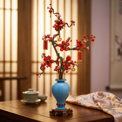 Flor de Ameixa em Vaso (547 peças)