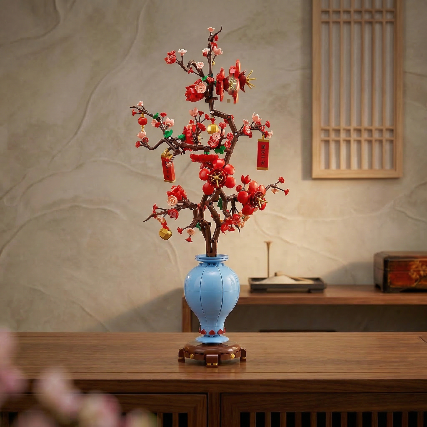 Flor de Ameixa em Vaso (547 peças)