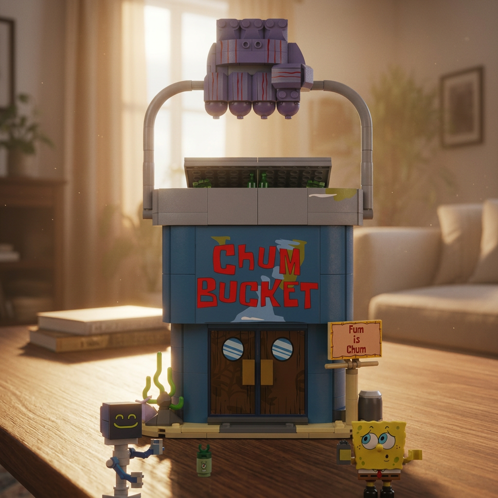 Bob Esponja - Balde de lixo (638 peças)