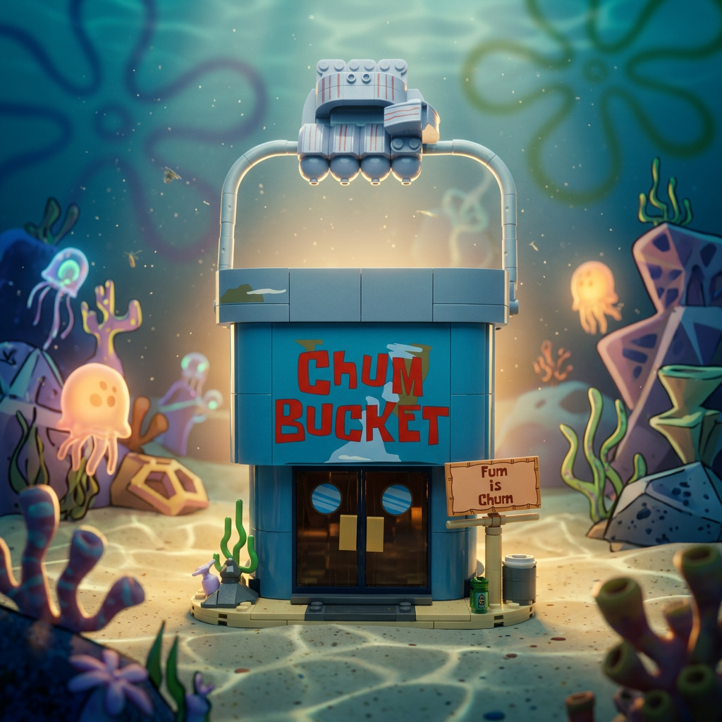 Bob Esponja - Balde de lixo (638 peças)