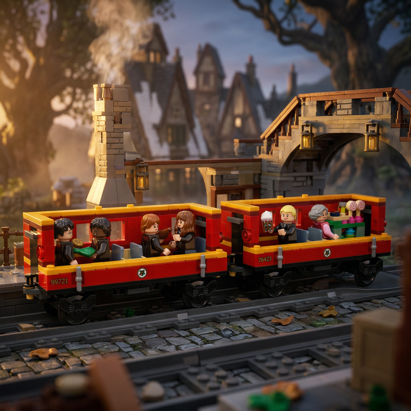 Harry Potter - Expresso de Hogwarts e Estação de Hogsmeade (1074 peças)