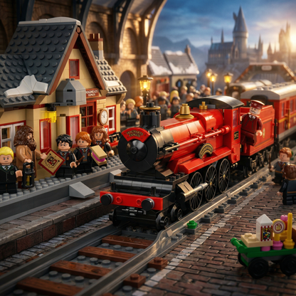 Harry Potter - Expresso de Hogwarts e Estação de Hogsmeade (1074 peças)