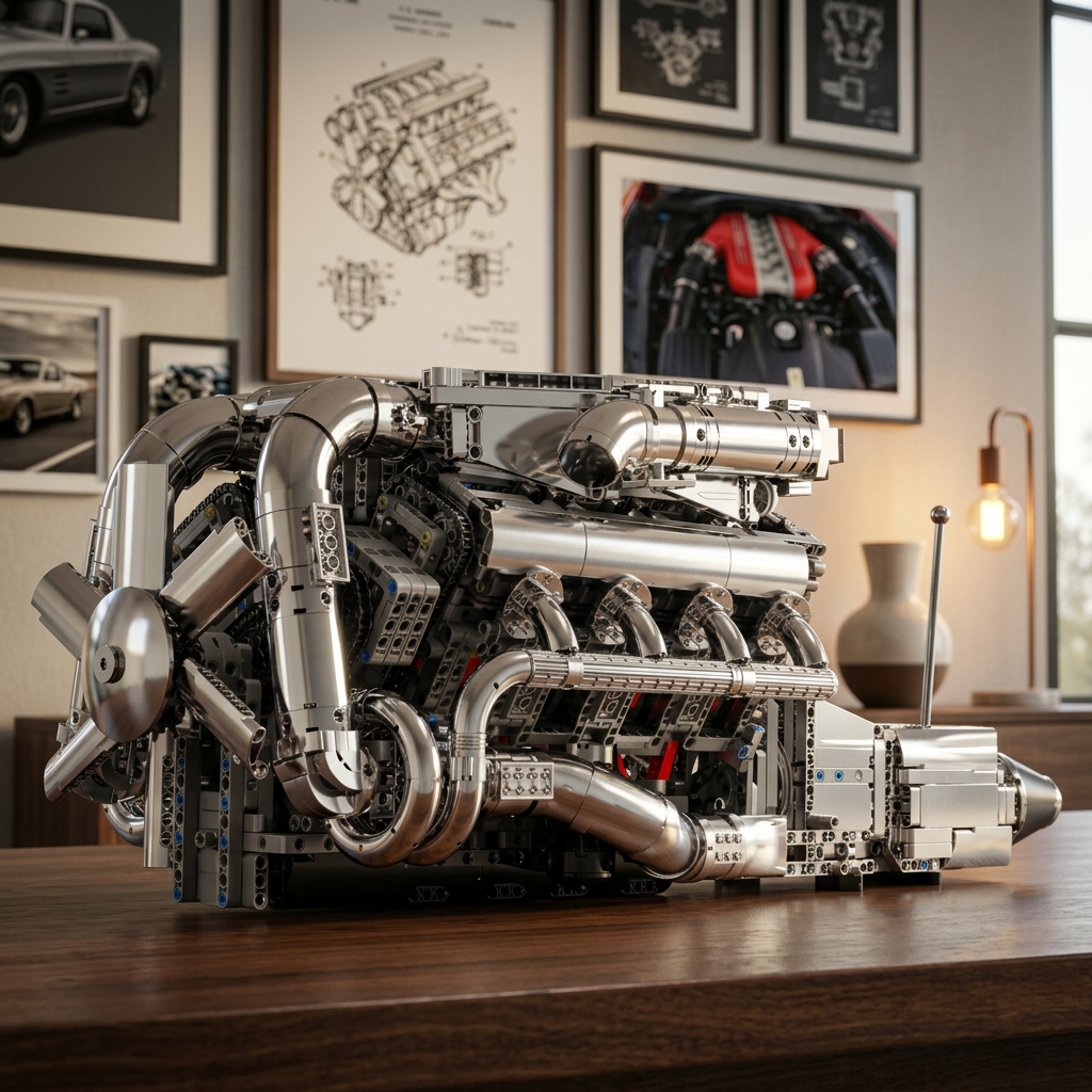 Motor Hypercar com Câmbio W16 (2899 peças)