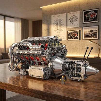Motor Hypercar com Câmbio W16 (2899 peças)