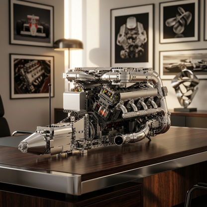 Motor Hypercar com Câmbio W16 (2899 peças)