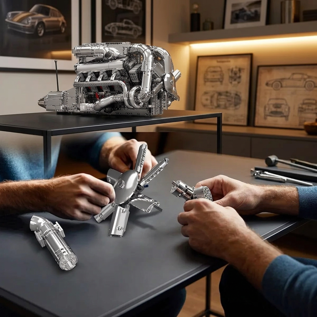 Motor Hypercar com Câmbio W16 (2899 peças)
