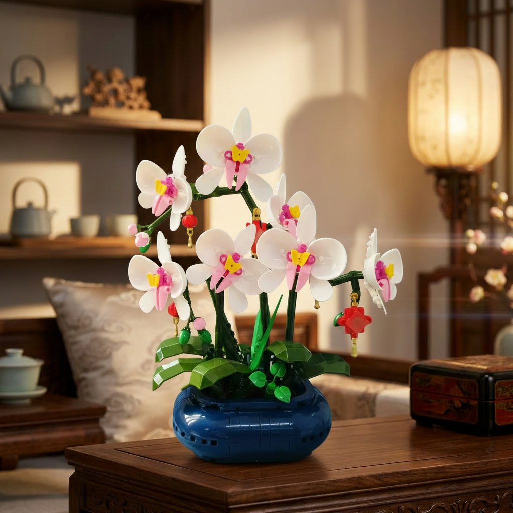 Orquídea Phalaenopsis em Vaso (587 peças)
