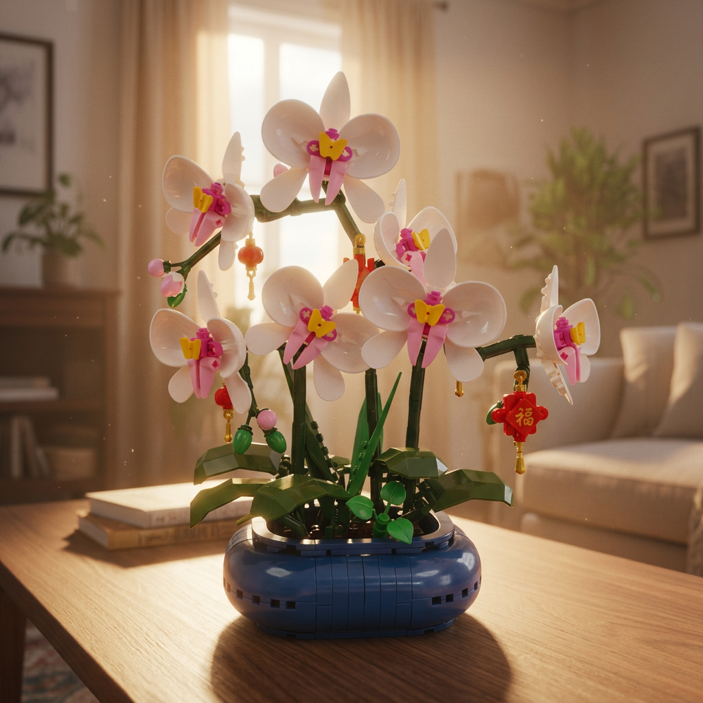 Orquídea Phalaenopsis em Vaso (587 peças)