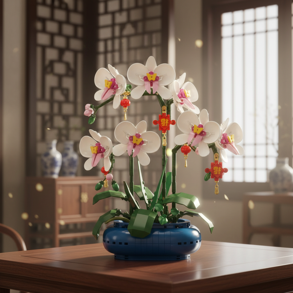 Orquídea Phalaenopsis em Vaso (587 peças)