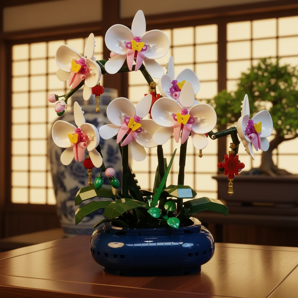 Orquídea Phalaenopsis em Vaso (587 peças)