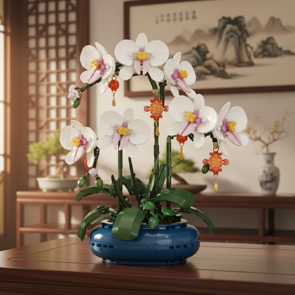 Orquídea Phalaenopsis em Vaso (587 peças)