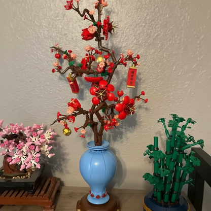 Flor de Ameixa em Vaso (547 peças)