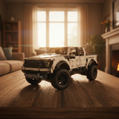 Ford F-150 Raptor Branca (1379 peças)