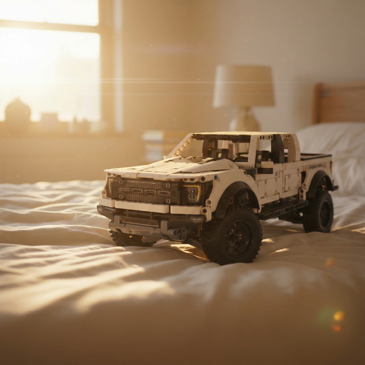 Ford F-150 Raptor Branca (1379 peças)